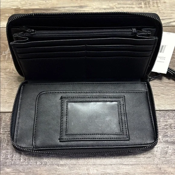 NWT Betsey Johnson Halloween Bats Zip Around Wallet Clutch - Picture 5 of 9